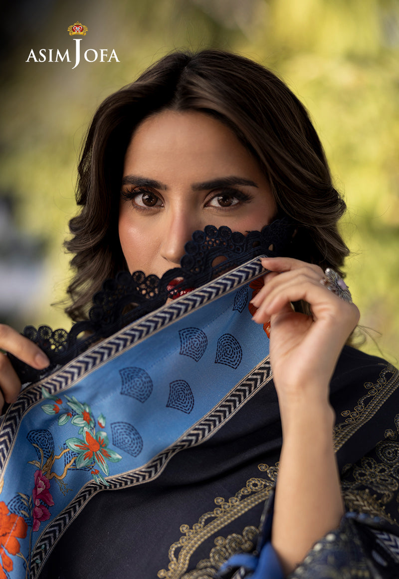 AJUWD-25 EMBROIDERED STITCHED 3 PCS