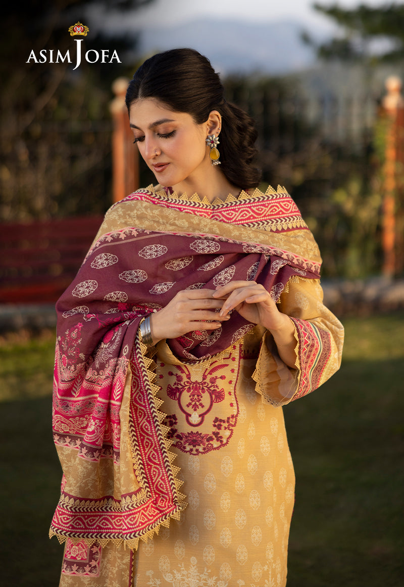 AJUW-36 PRINTED KHADDAR 3 Pcs