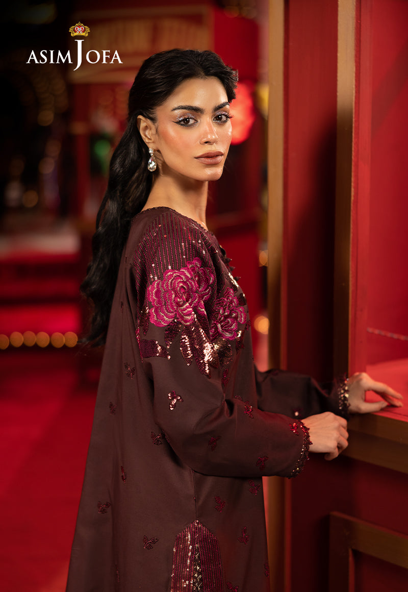 AJLLF-10 Embroidered Silk 2 Pcs