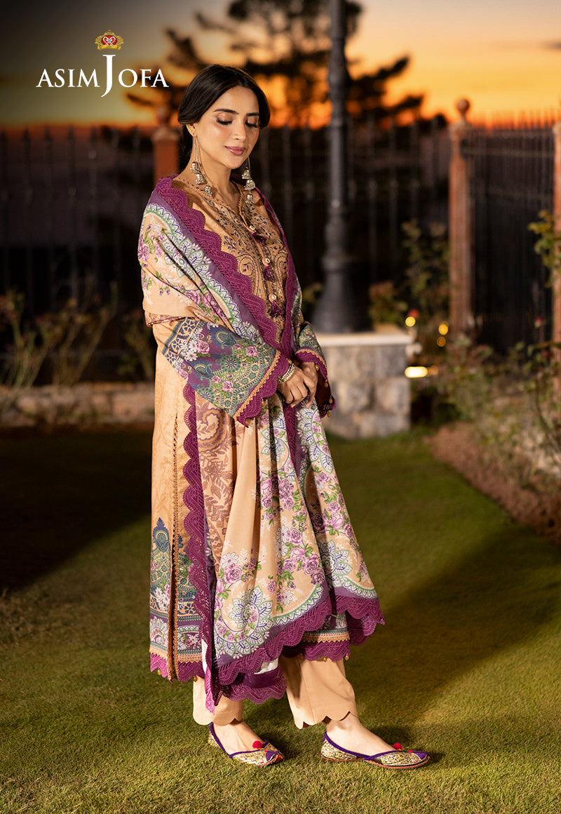 AJMJD-29 EMBROIDERED STITCHED 3 PCS