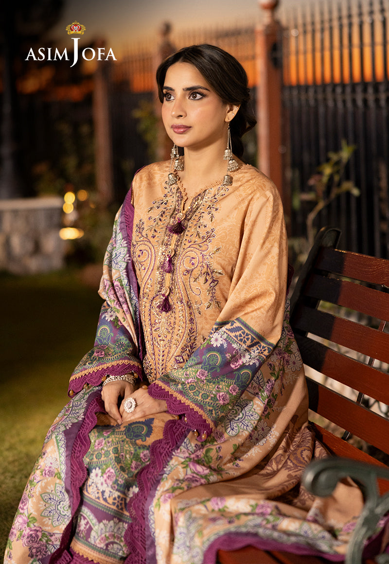 AJMJD-29 EMBROIDERED STITCHED 3 PCS