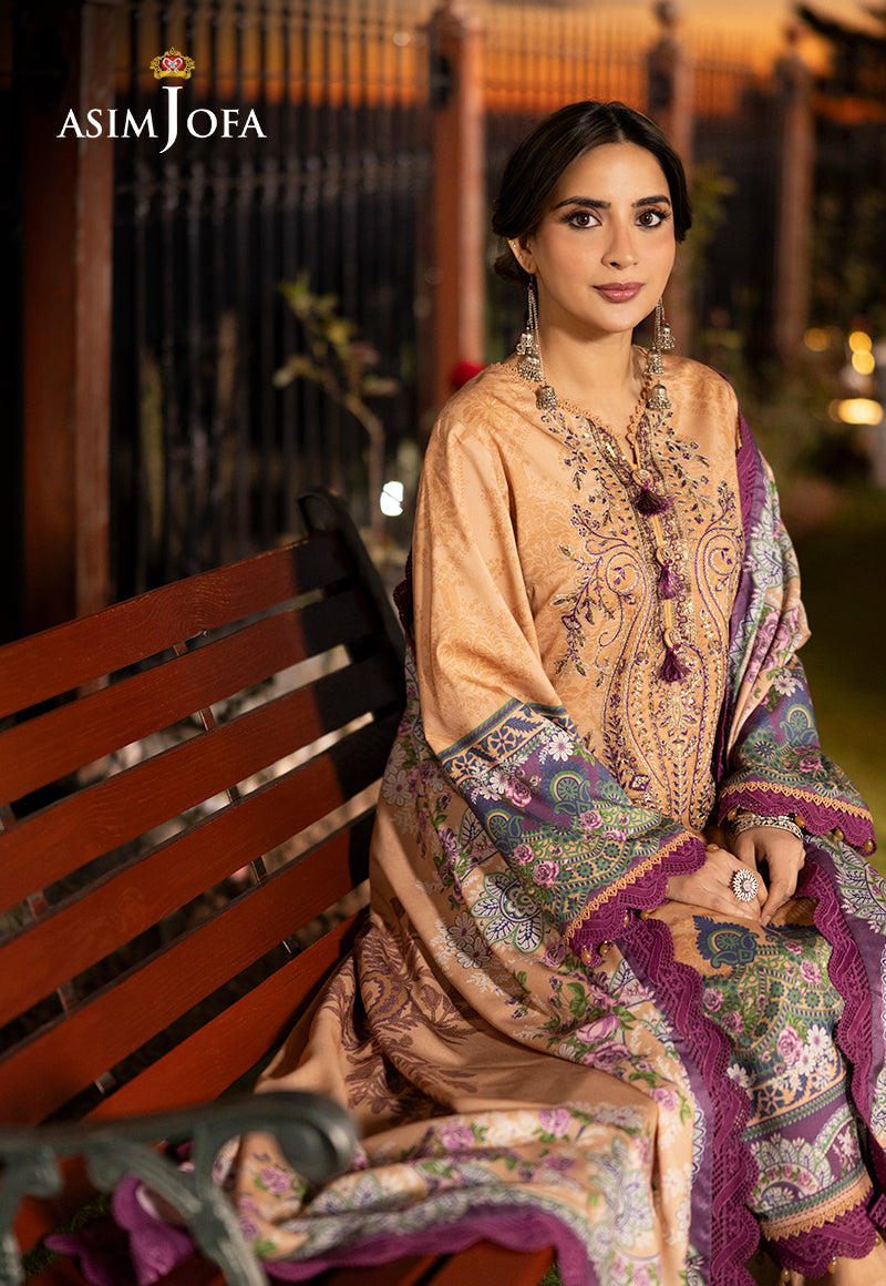 AJMJD-29 EMBROIDERED STITCHED 3 PCS