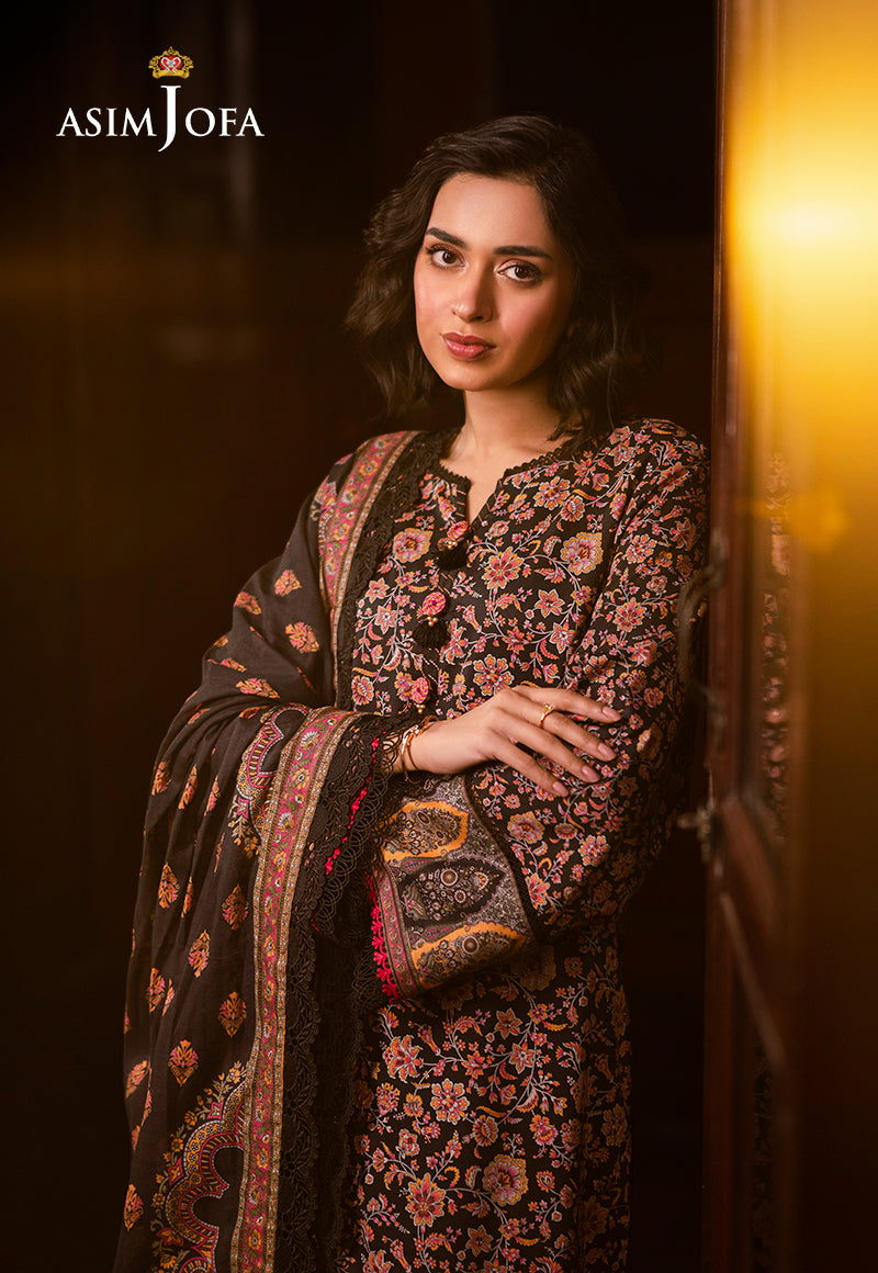 AJUBJ-45 PRINTED LAWN 3 PC