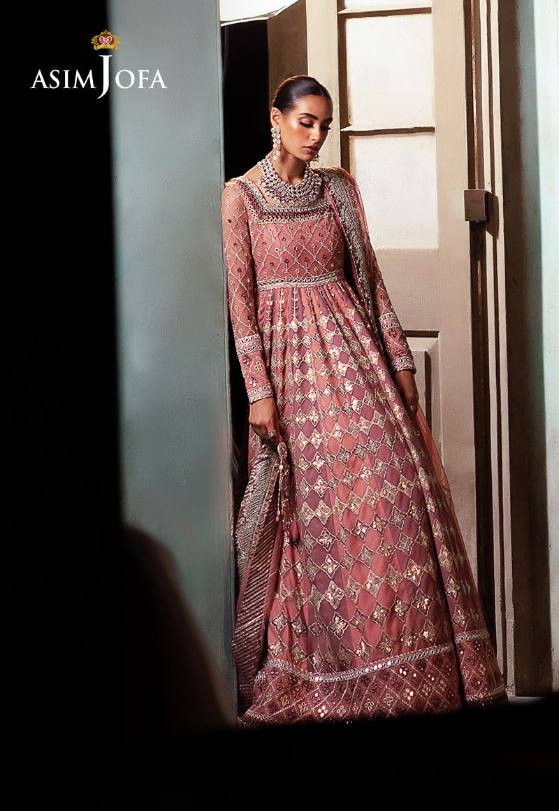 AJKBD-03 EMBROIDERED NET STITCHED 3 PCS