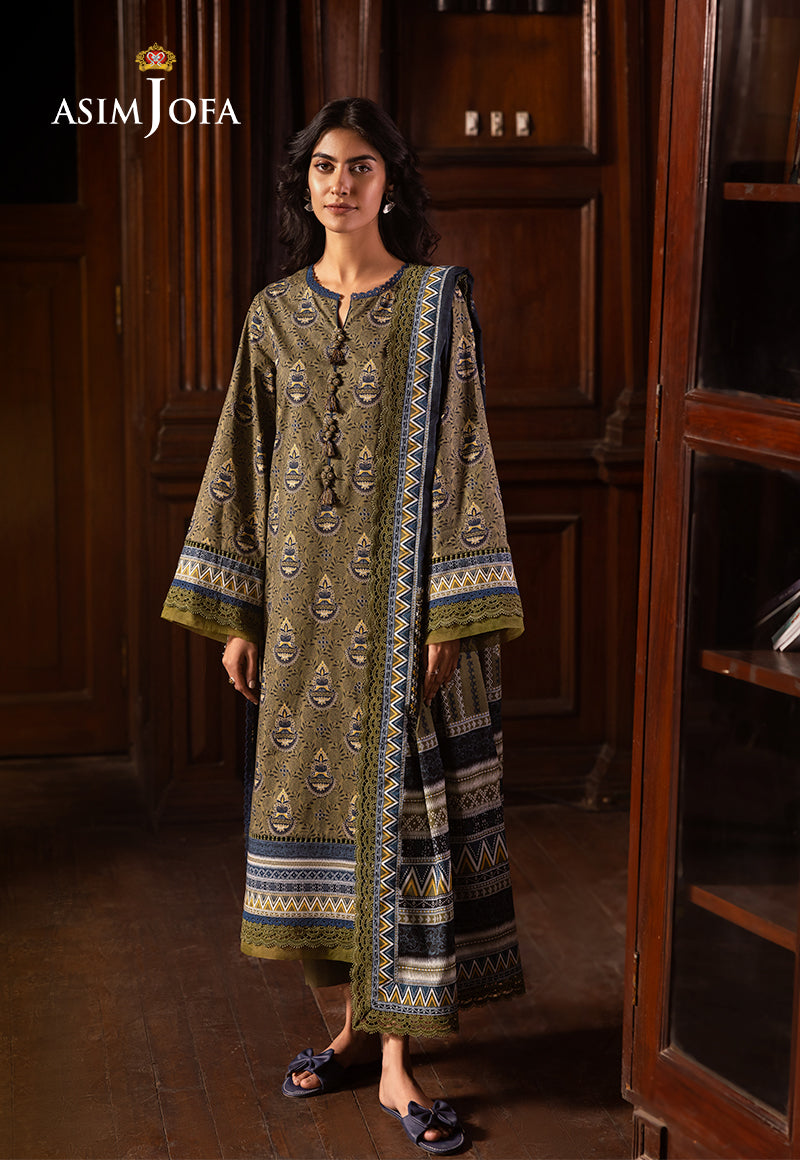 AJUBJD-37 Printed Lawn Stitched 3 Pcs