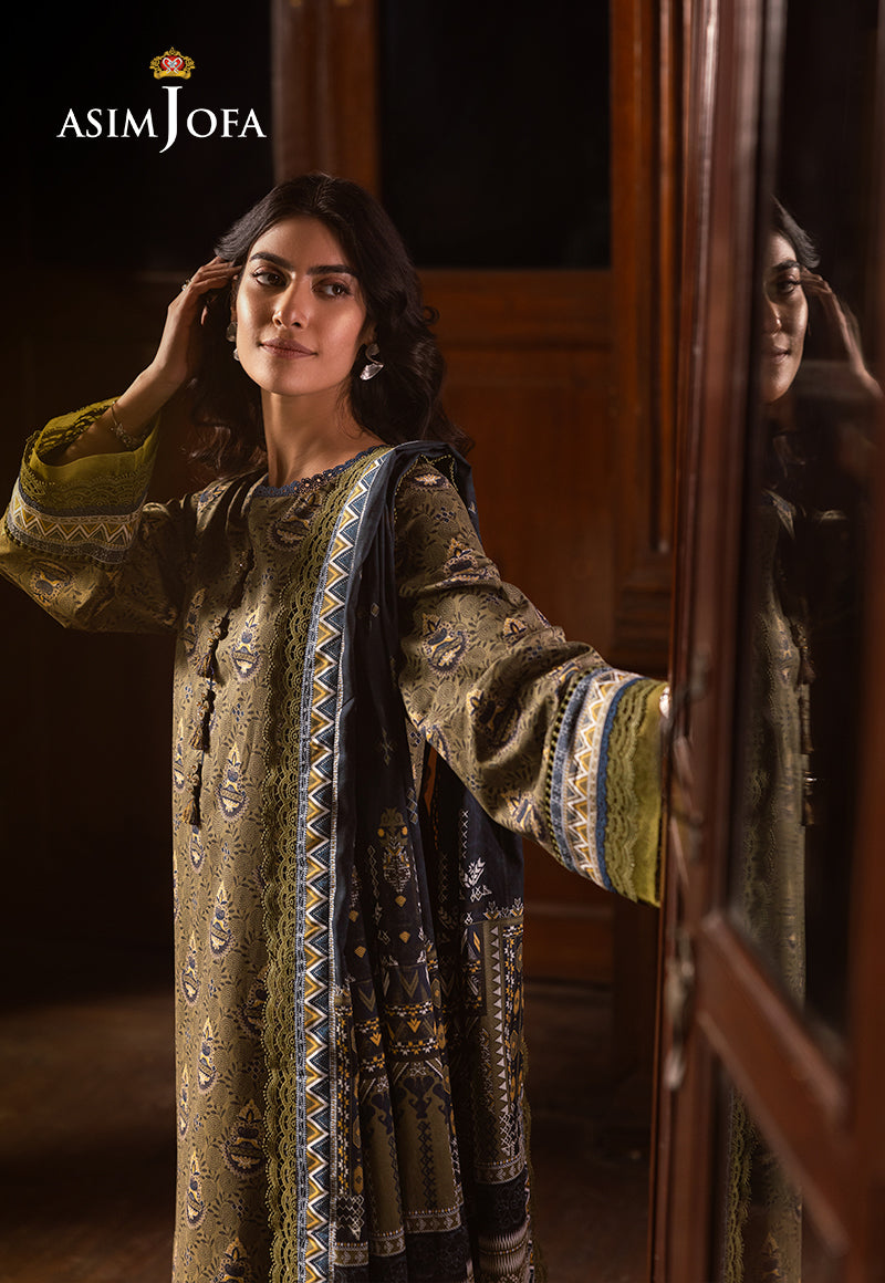 AJUBJ-37 Printed Lawn 3 Pcs