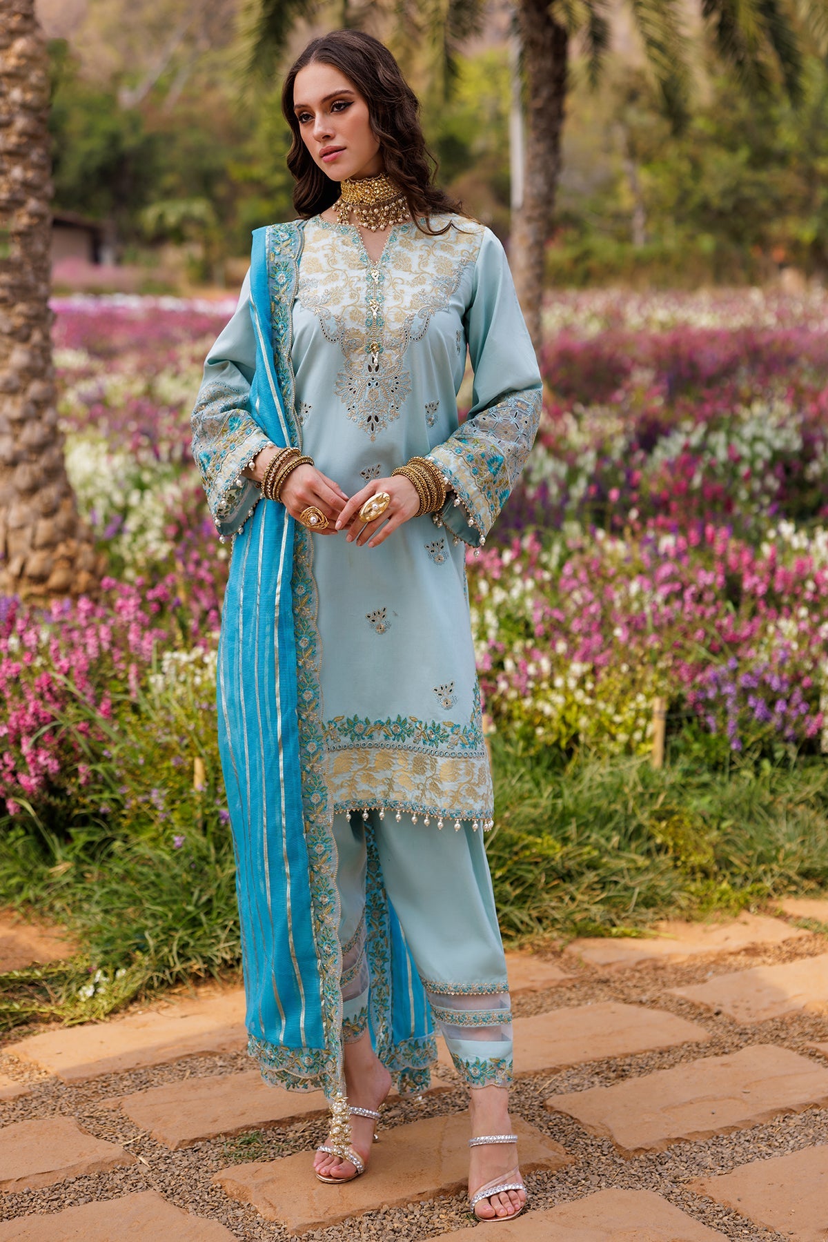 3-PC Unstitched Embroidered Lawn Collection CZ5-02