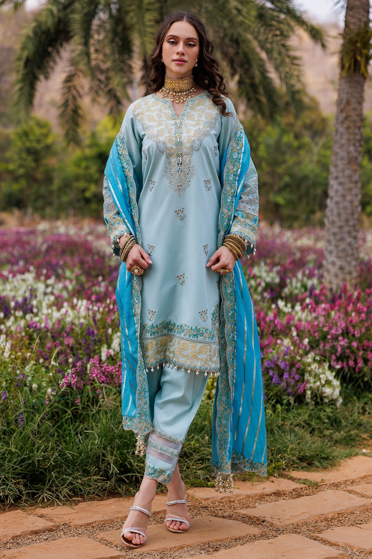 3-PC Unstitched Embroidered Lawn Collection CZ5-02