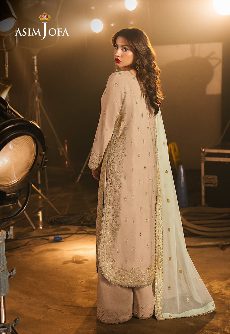 AJLF-13 EMBROIDERED BOSKI SILK 3 PCS