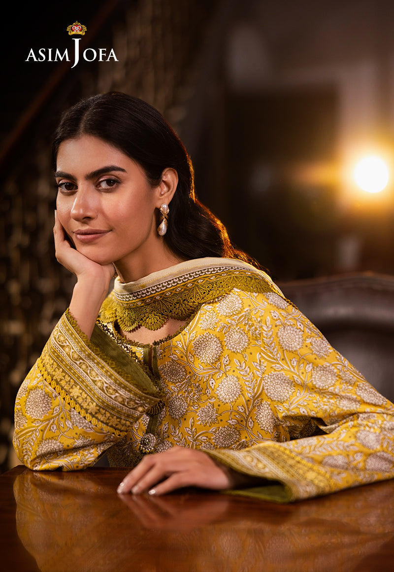 AJUBJ-51 PRINTED LAWN 3 PC