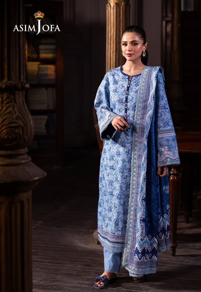 AJIW-02 EMBROIDERED KHADDAR 3 PCS