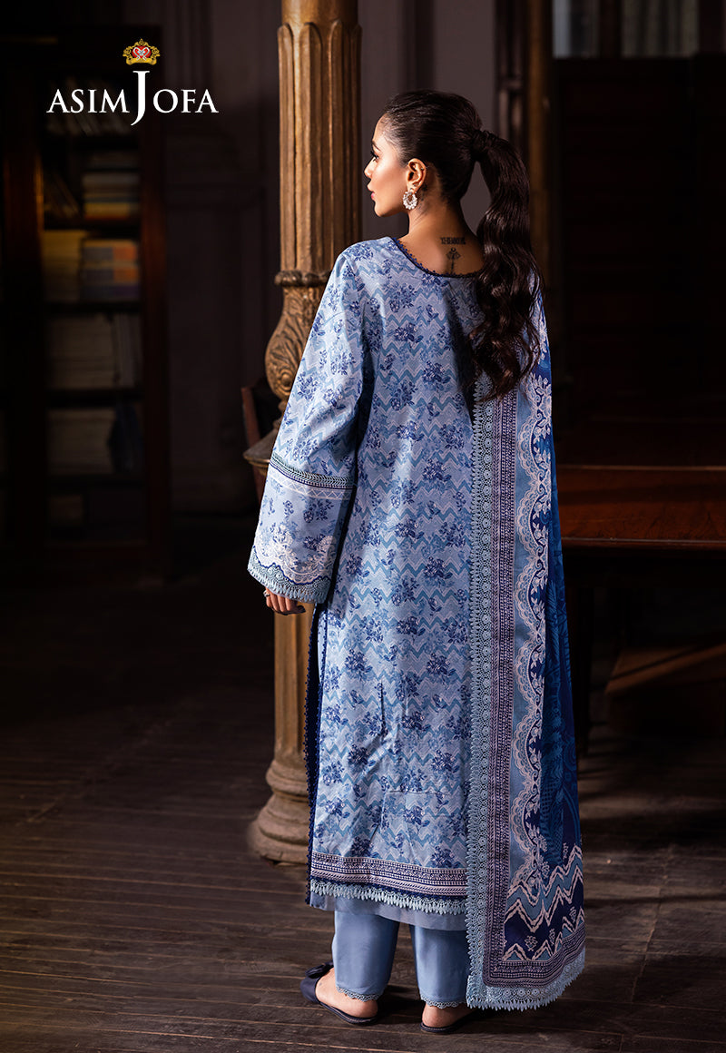 AJIW-02 EMBROIDERED KHADDAR 3 PCS
