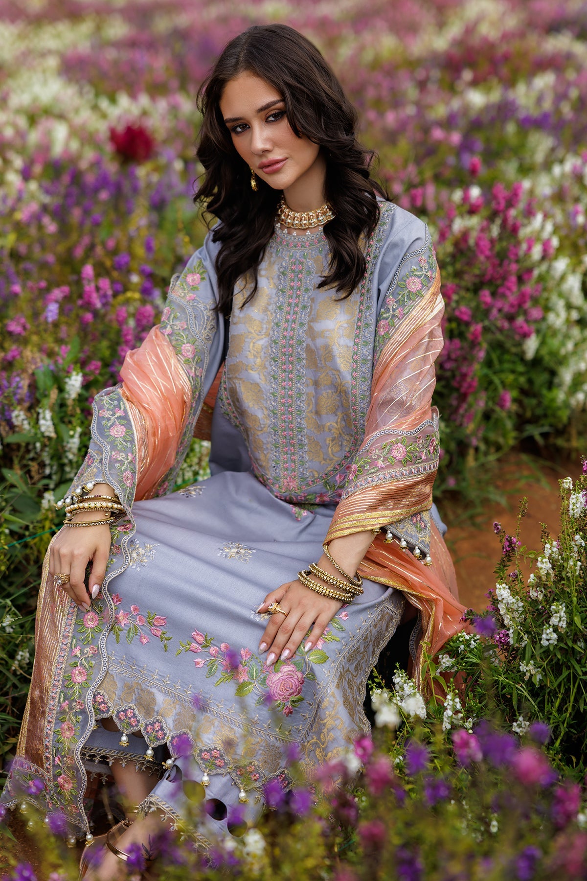 3-PC Unstitched Embroidered Lawn Collection CZ5-05