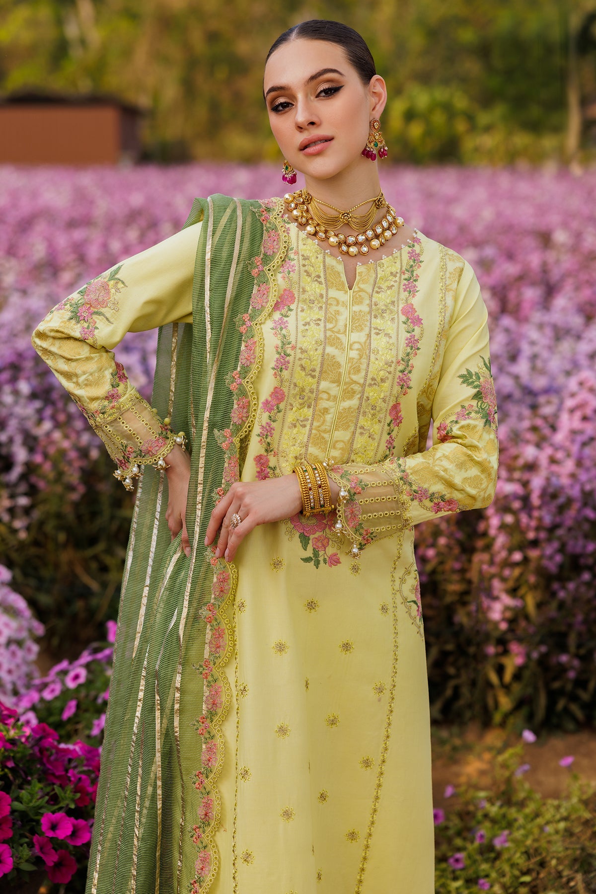 3-PC Unstitched Embroidered Lawn Collection CZ5-06