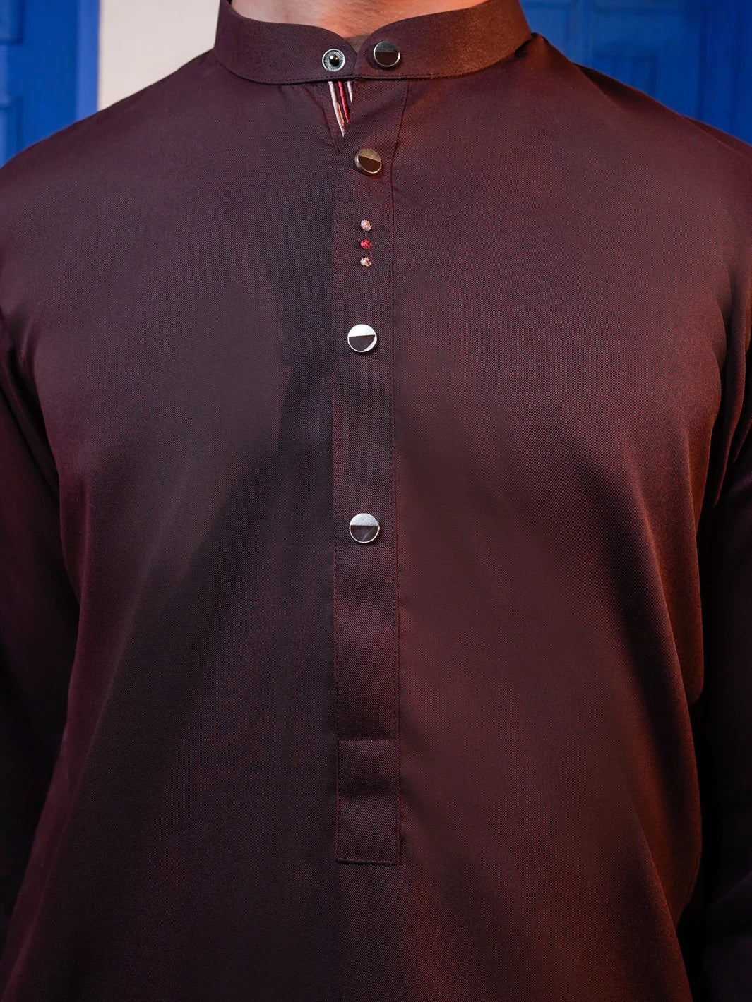 Maroon Blended Kameez Shalwar - ALTET-KS-006-R1