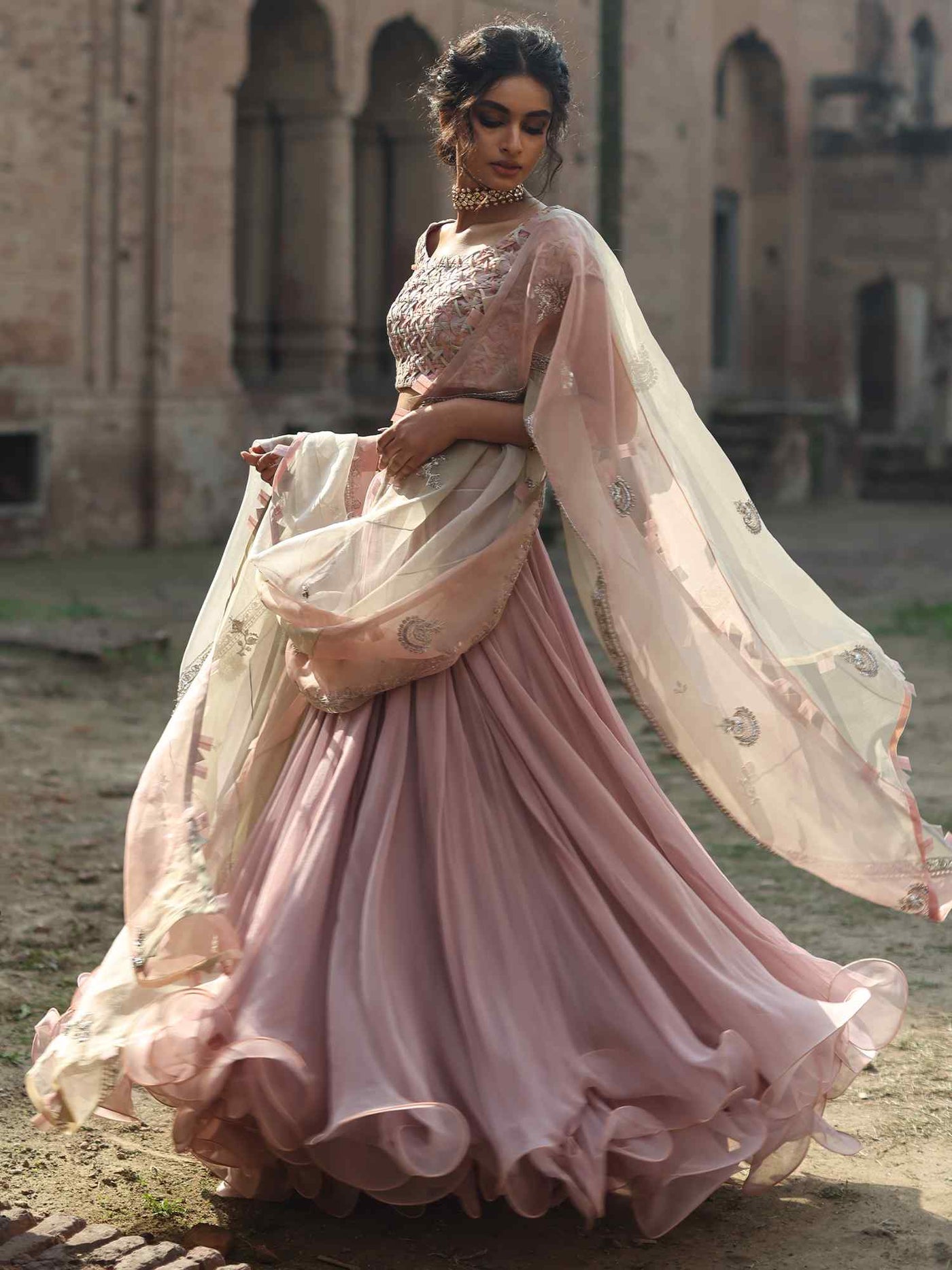 BLOUSE, LEHENGA &amp; DUPATTA