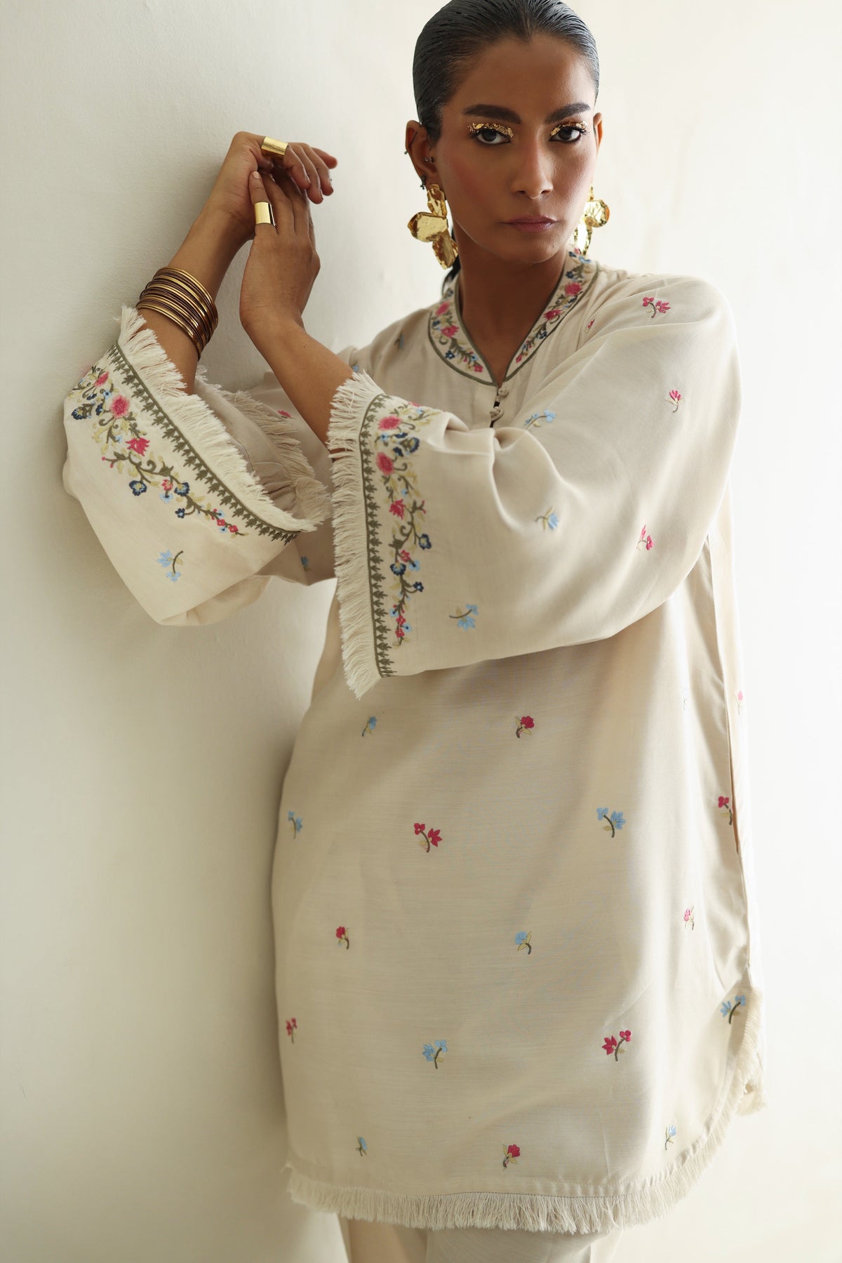 Floral Whisper - Ivory Pant