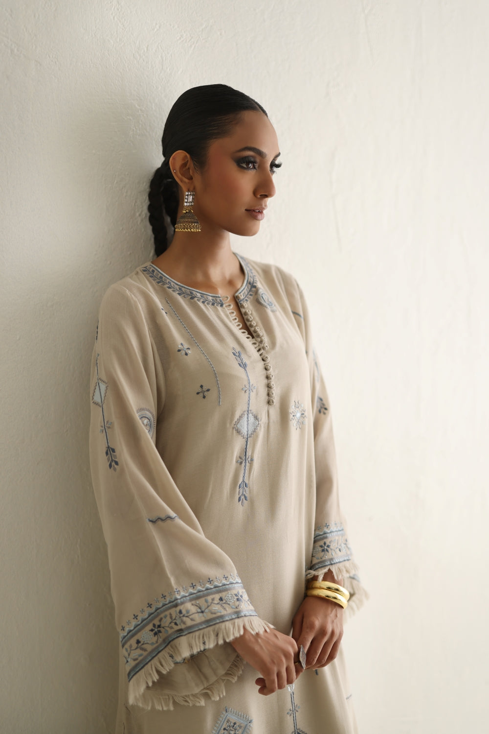 Single Stitched - Fawn - Cotton - Shirt with Slip Only