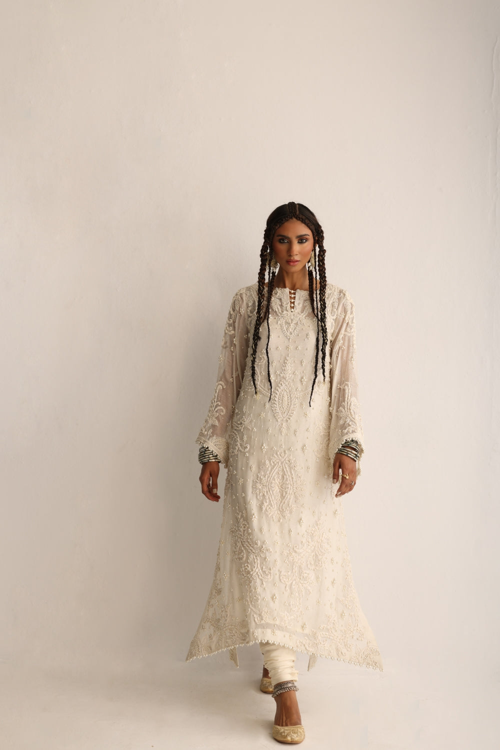 Ivory Pearls And Crystals