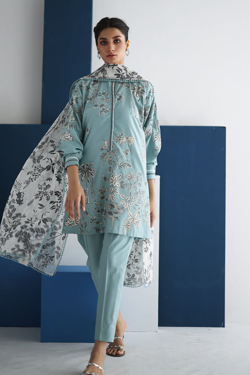 3 Piece Embroidered Lawn Suit