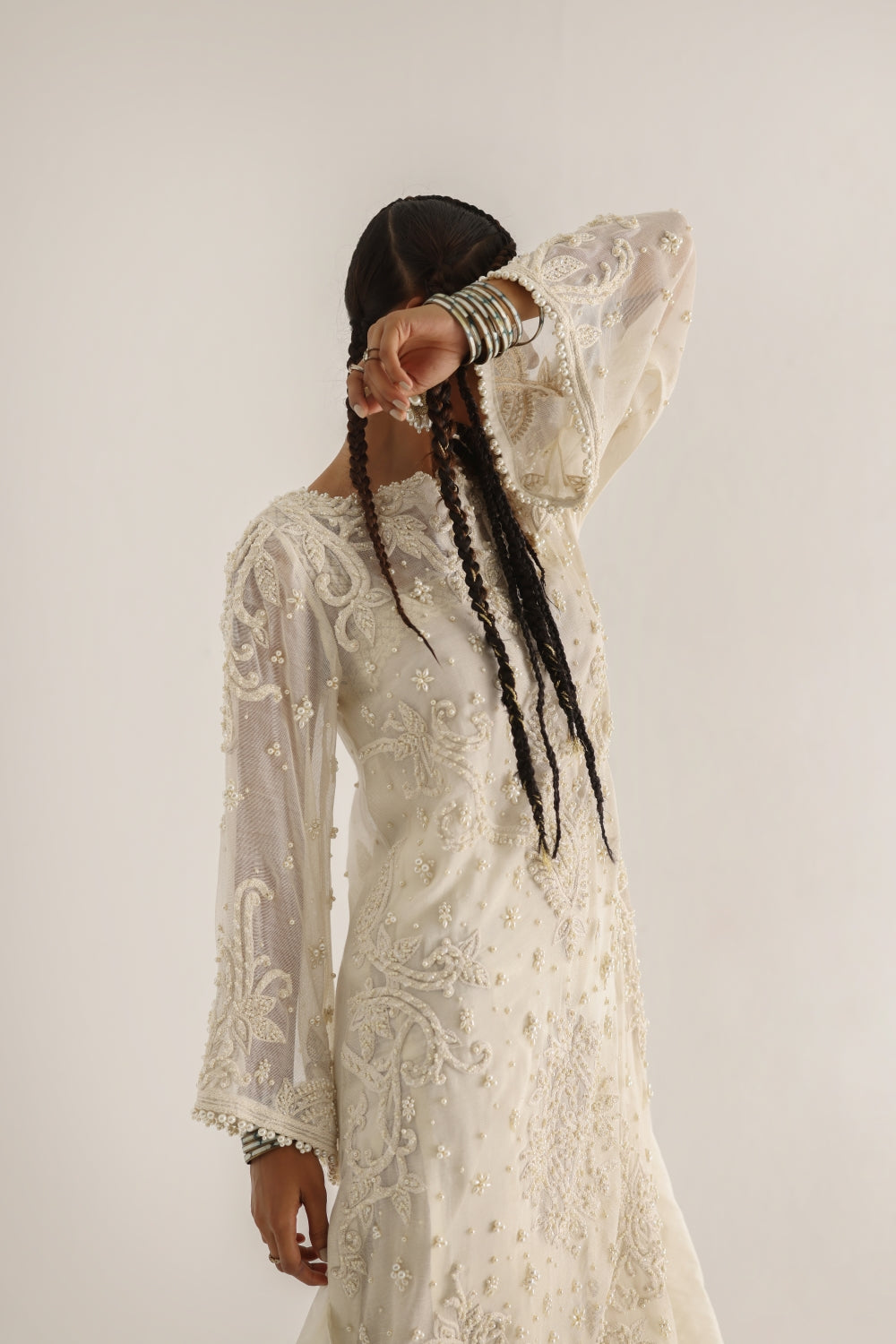 Ivory Pearls And Crystals