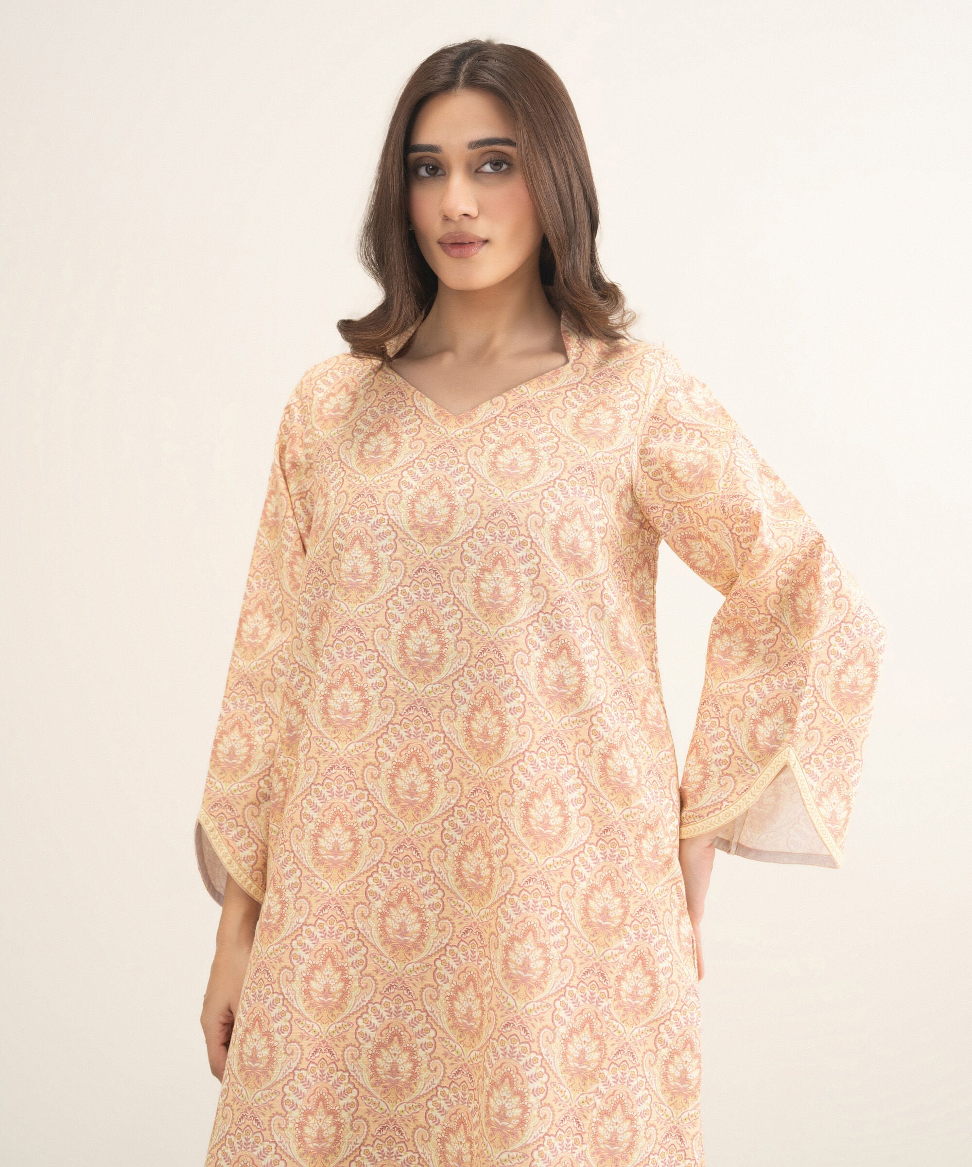 2 Piece - Printed Cross Hatch Viscose Suit