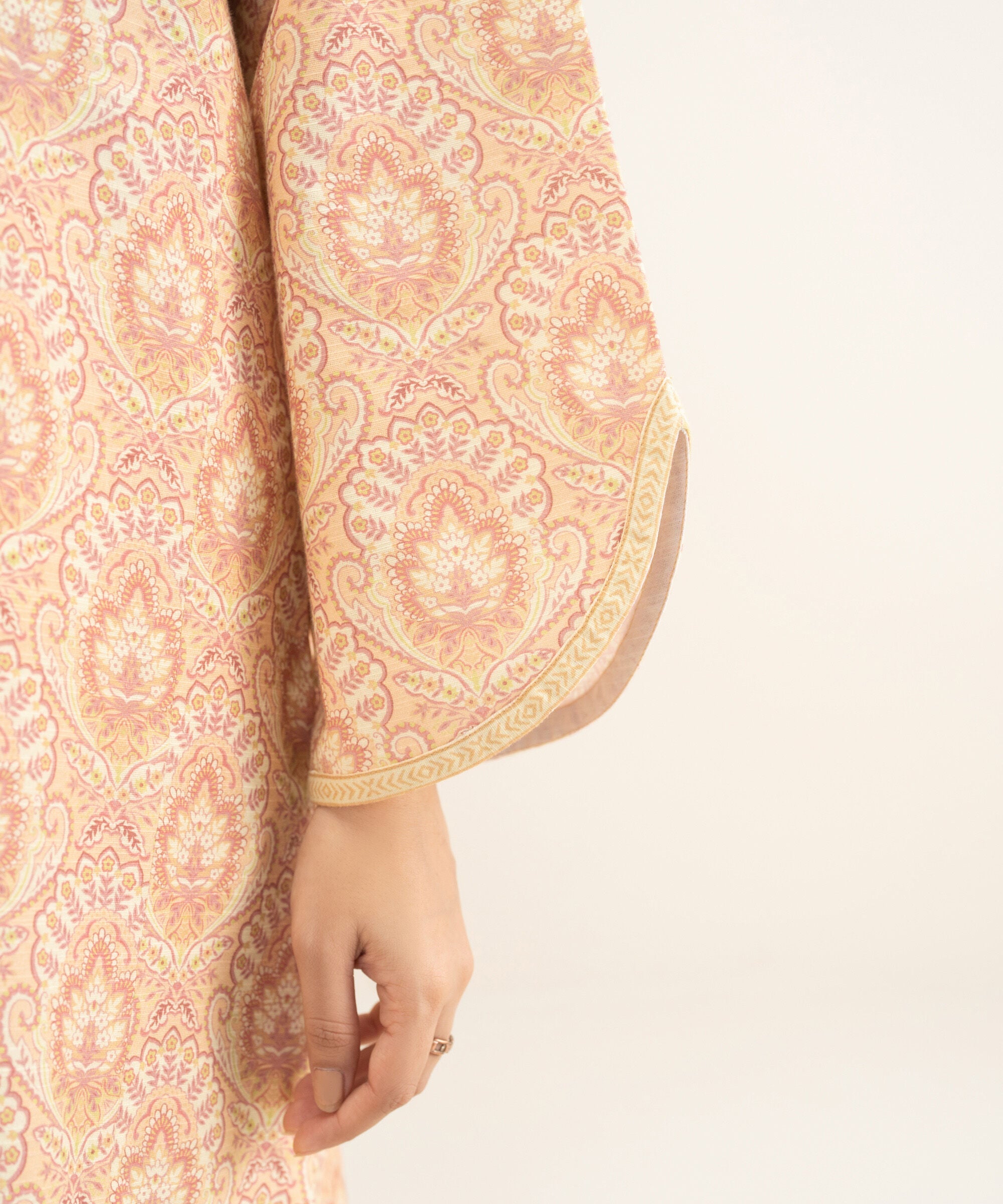 2 Piece - Printed Cross Hatch Viscose Suit