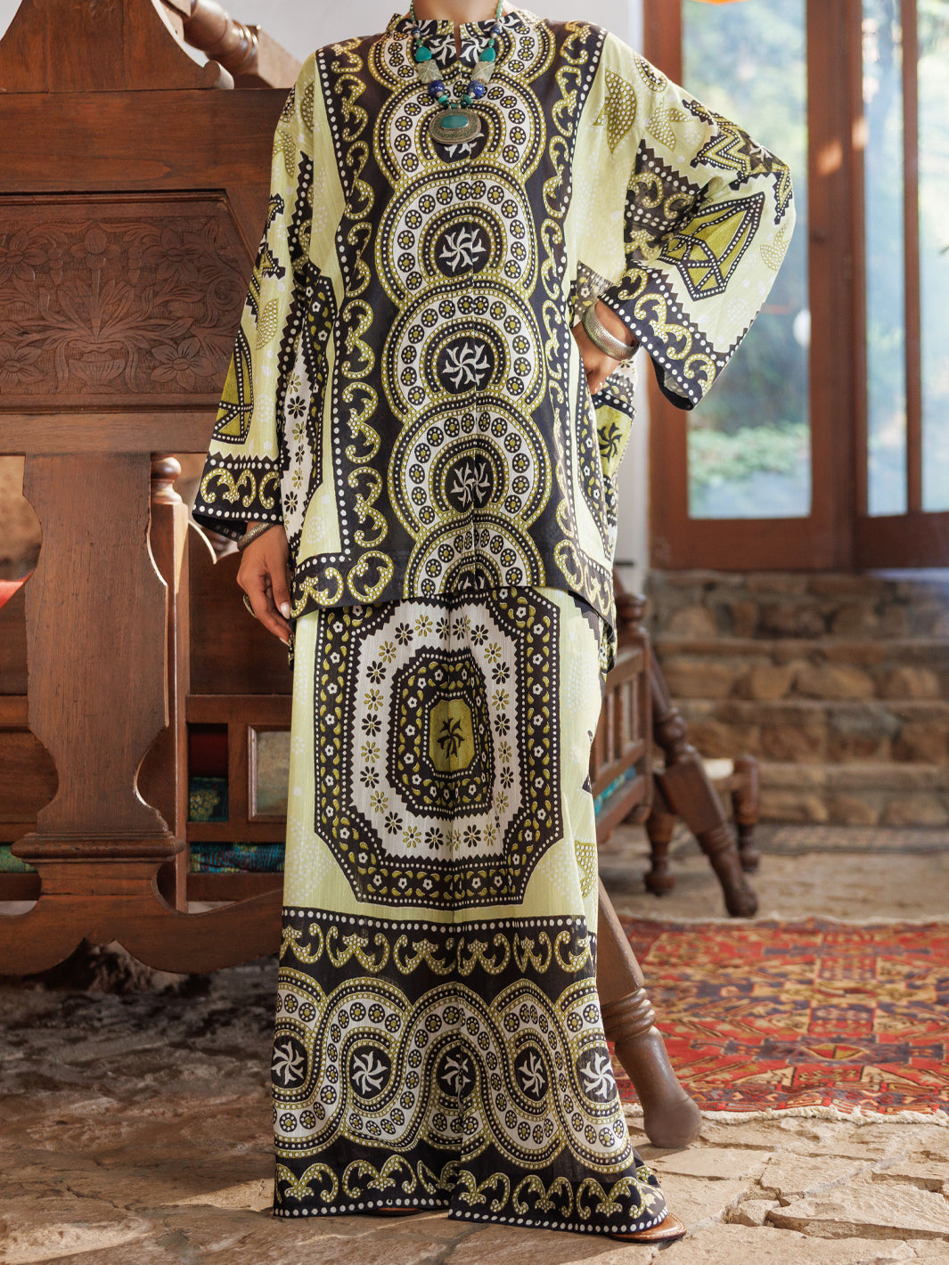 Lemon Light Khaddar 2Pc Stitched - AWP-2PS-SS-LKS-1109