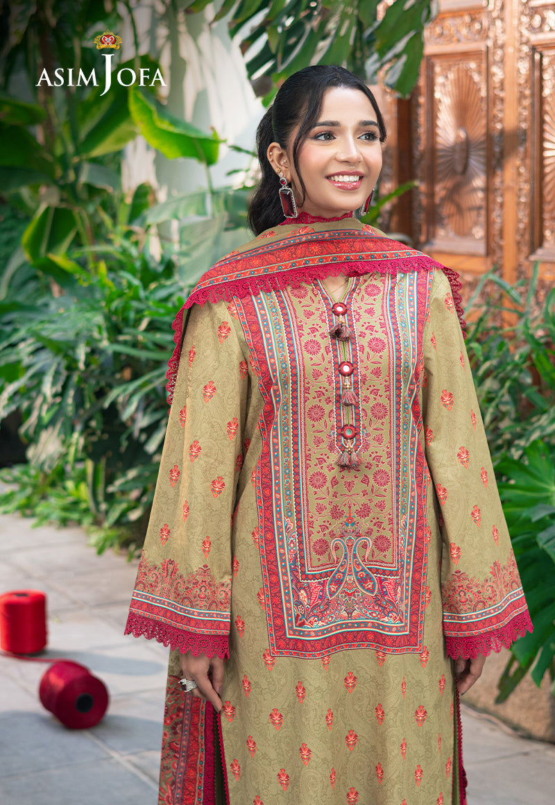 AJUUB-28 PRINTED LAWN 3 PC