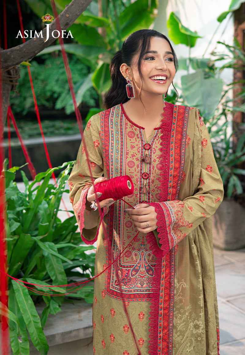 AJUUB-28 PRINTED LAWN 3 PC
