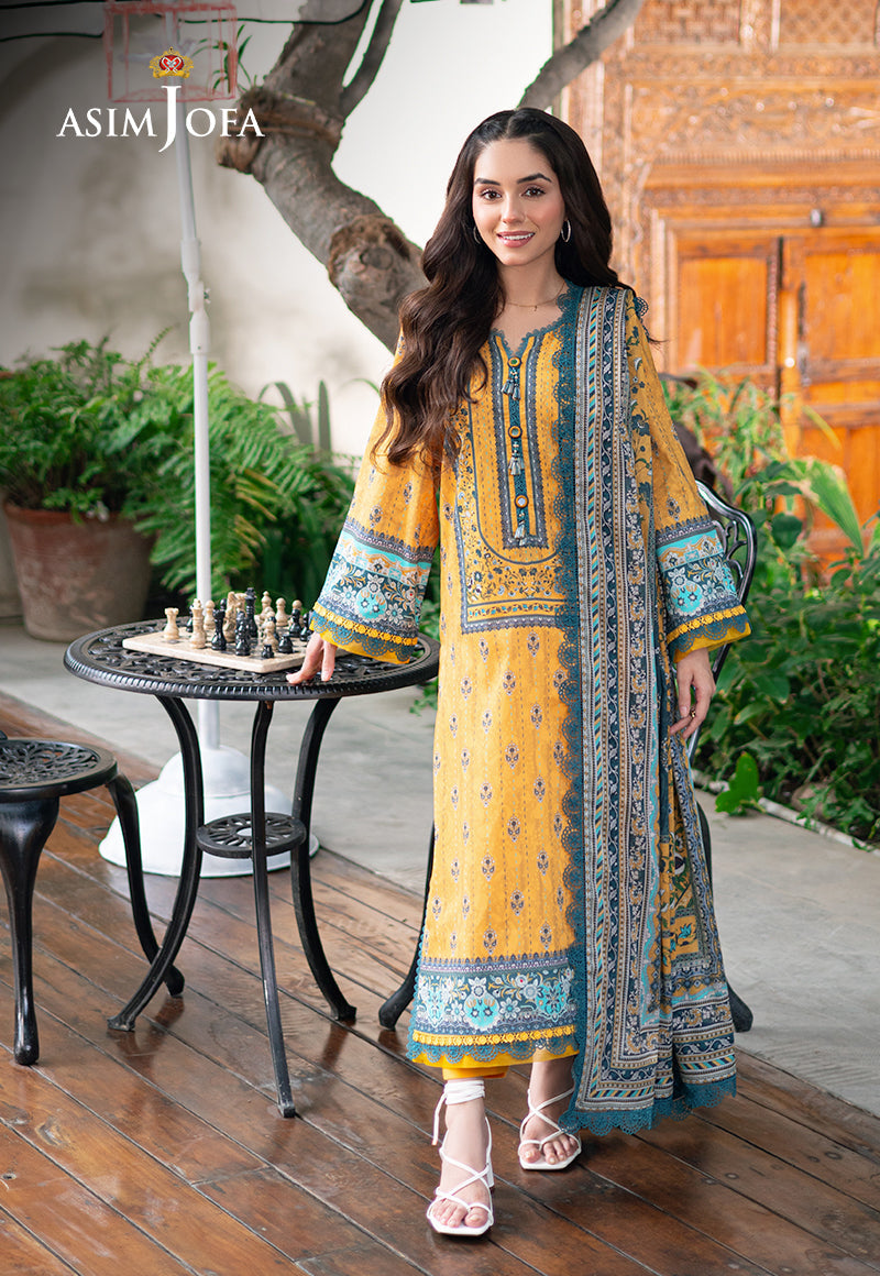 AJUUBD-23 PRINTED LAWN STITCHED 2 PCS
