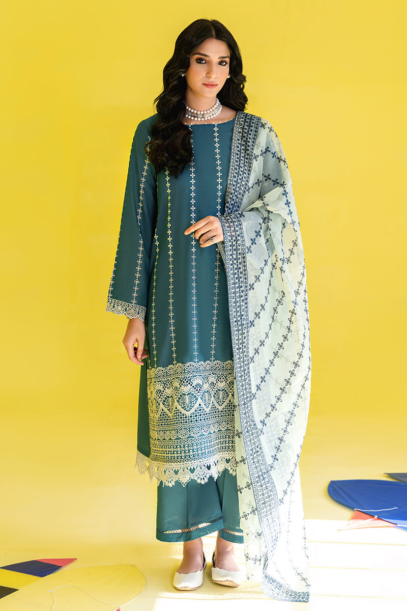 BERYL GRACE-3PC EMBROIDERED LAWN SUIT