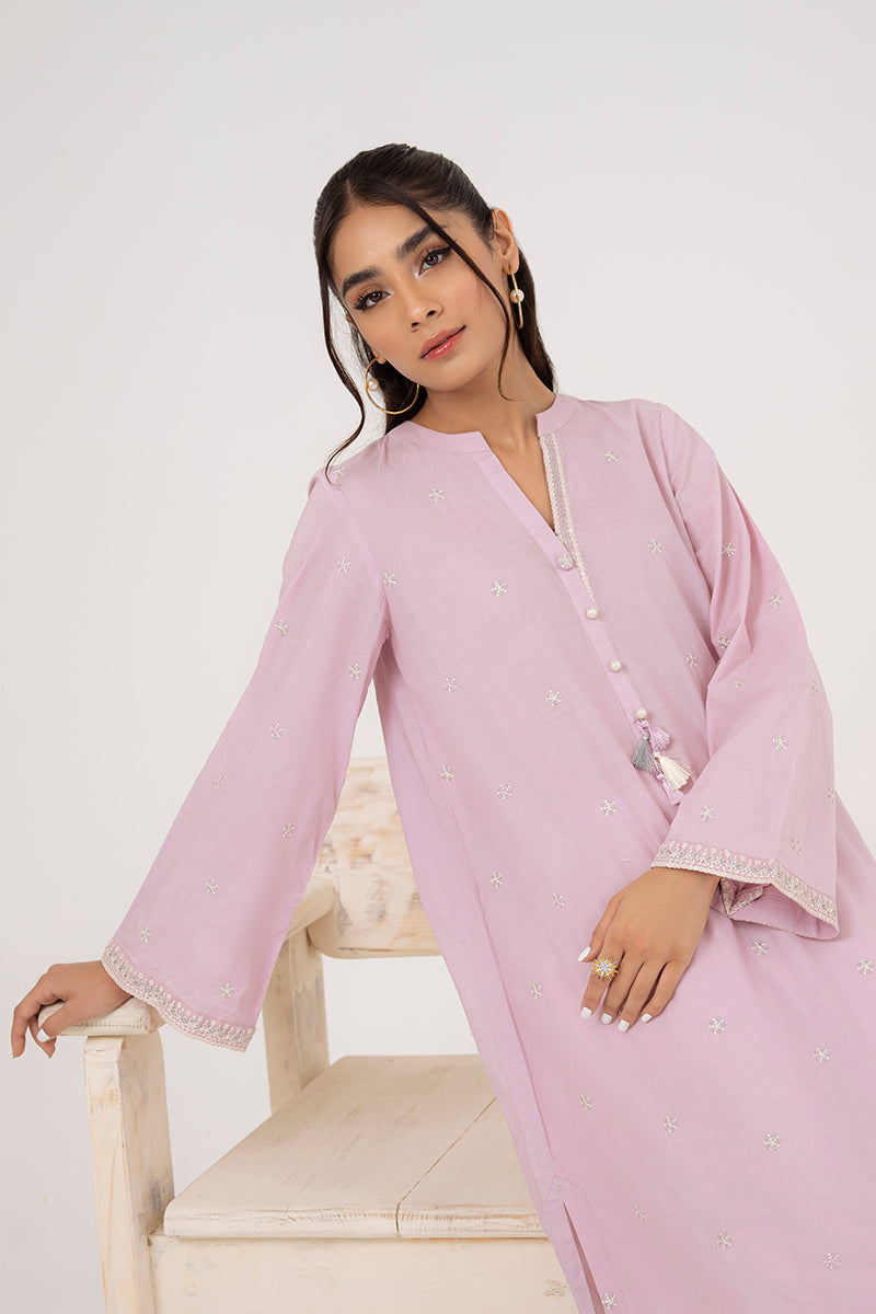 DAWN PINK EMBROIDERED SHIRT