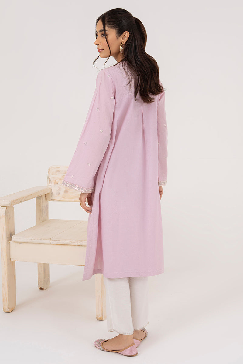 DAWN PINK EMBROIDERED SHIRT