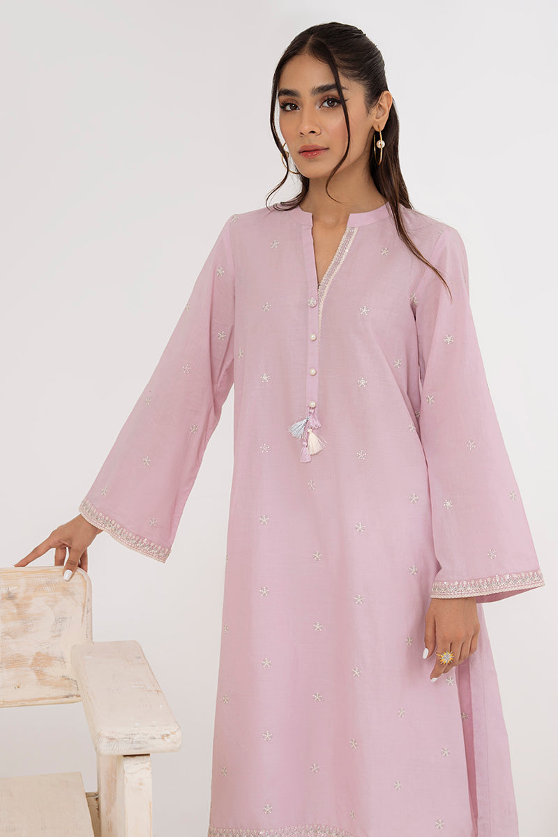 DAWN PINK EMBROIDERED SHIRT