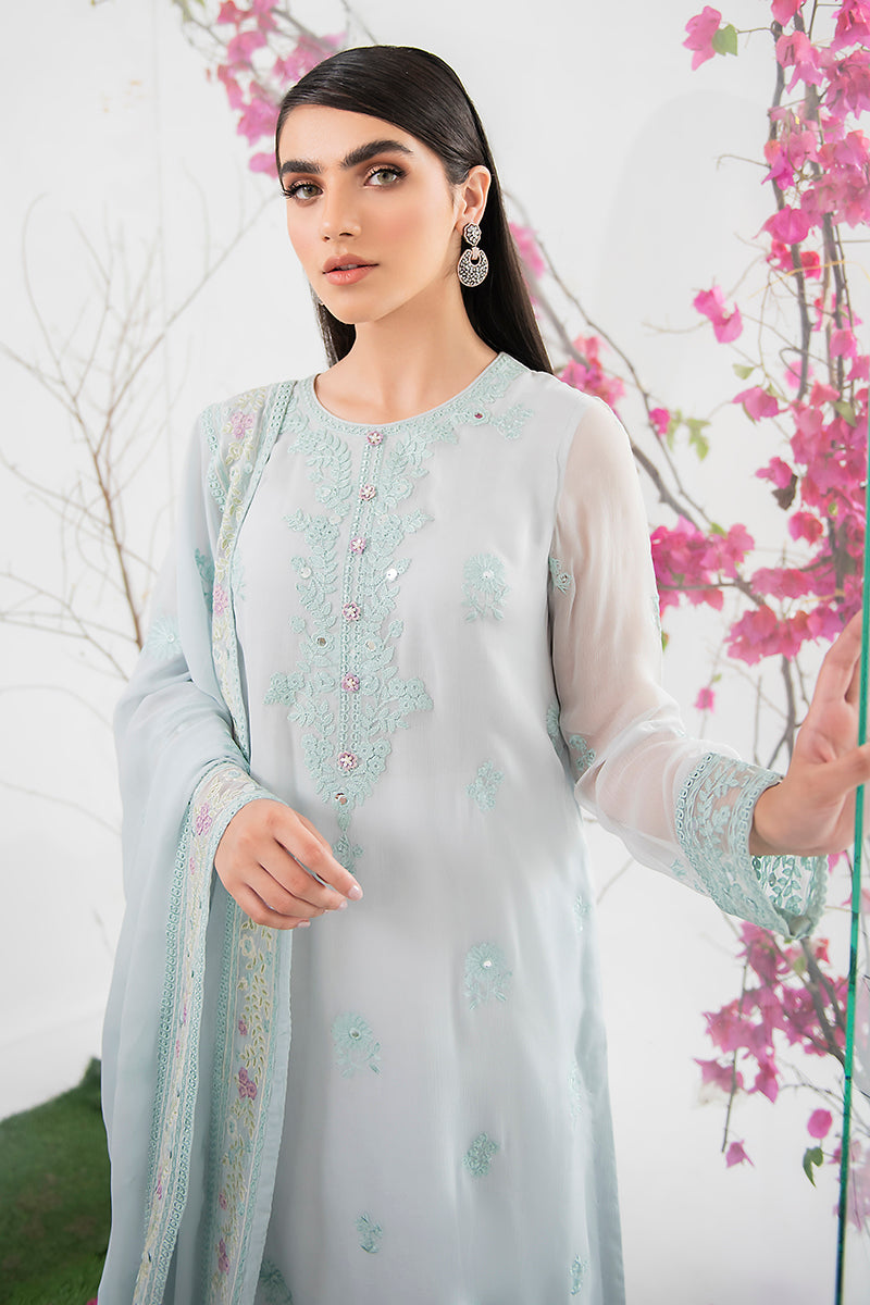 Ice Blue-2Pc (Shirt & Dupatta)