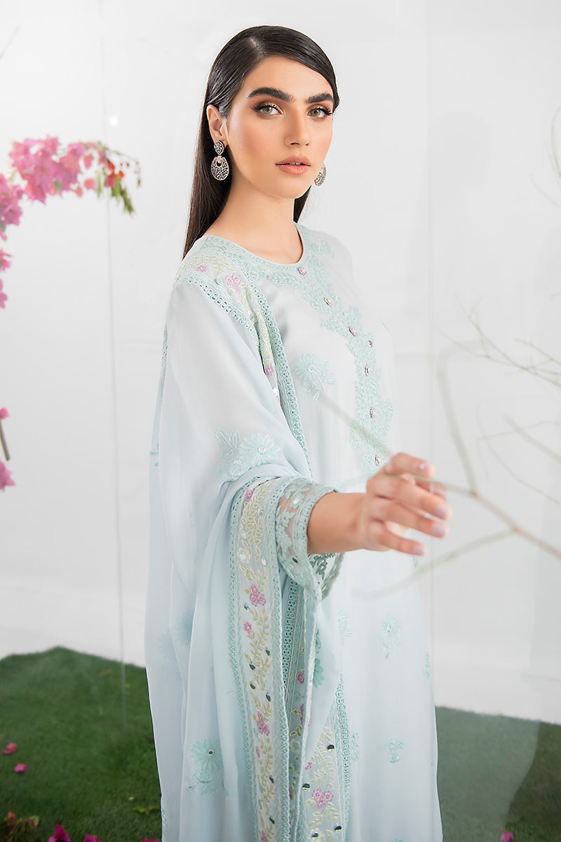 Ice Blue-2Pc (Shirt & Dupatta)