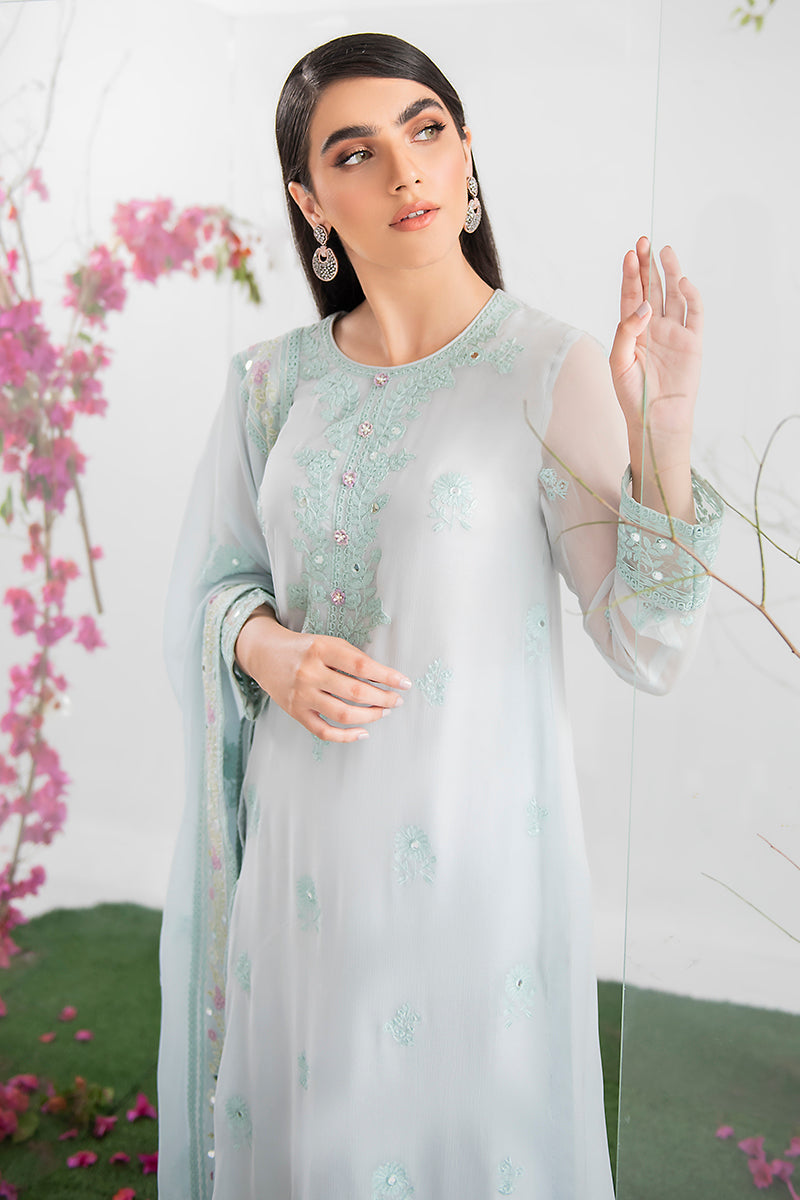 Ice Blue-2Pc (Shirt & Dupatta)