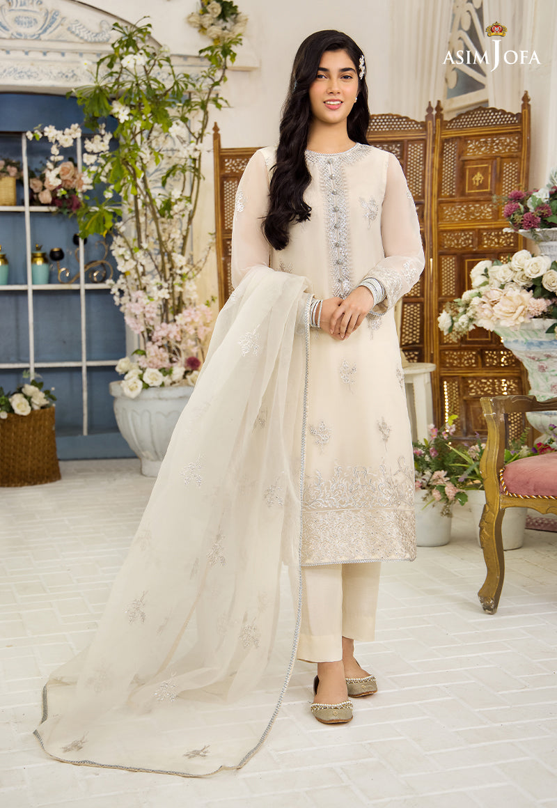 AJTFD-01 EMBROIDERED ORGANZA 3 PCS