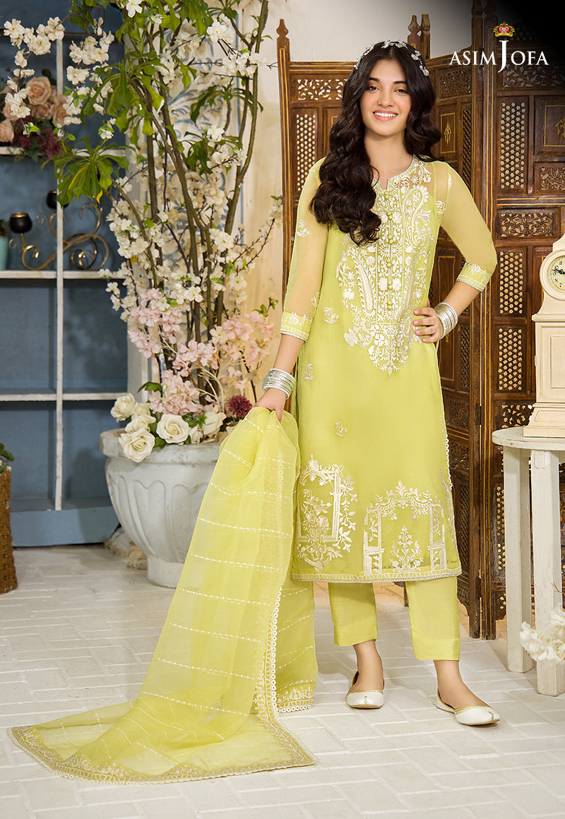 AJTF-02 EMBROIDERED ORGANZA 3 PCS
