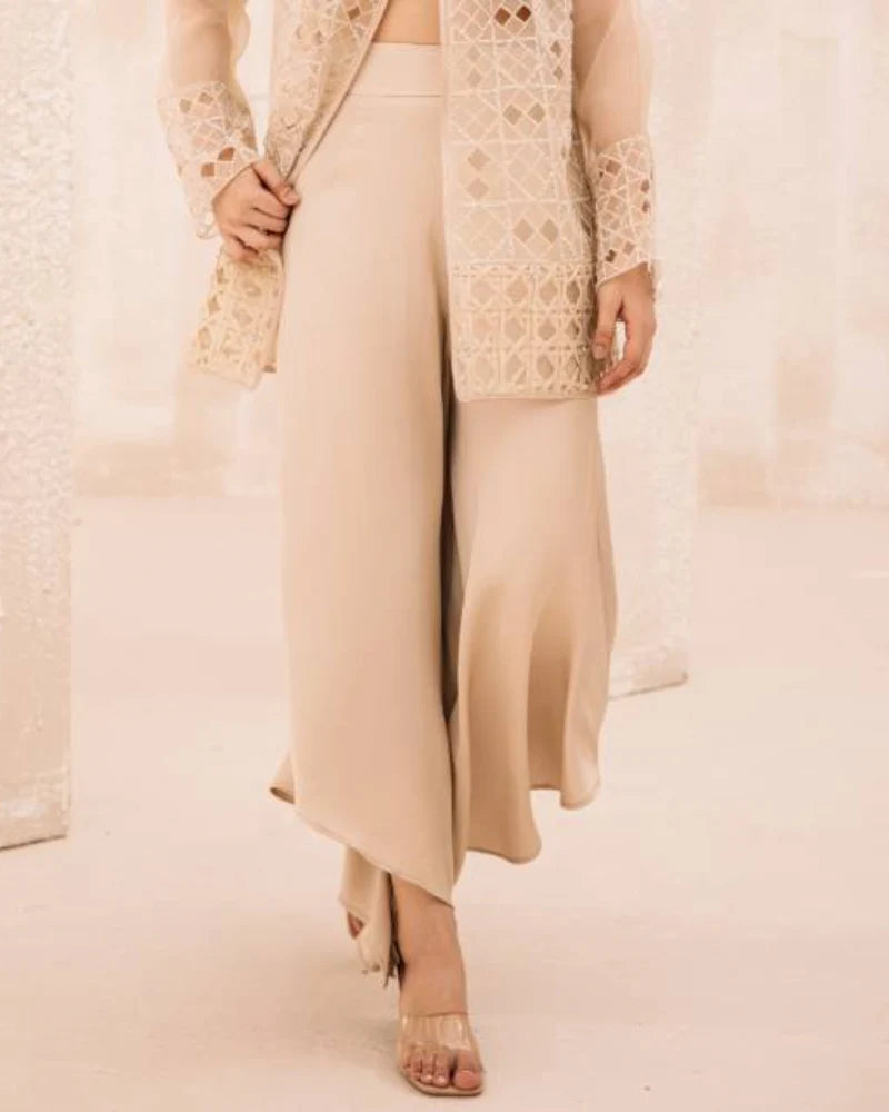 Asymmetric Silk Culottes