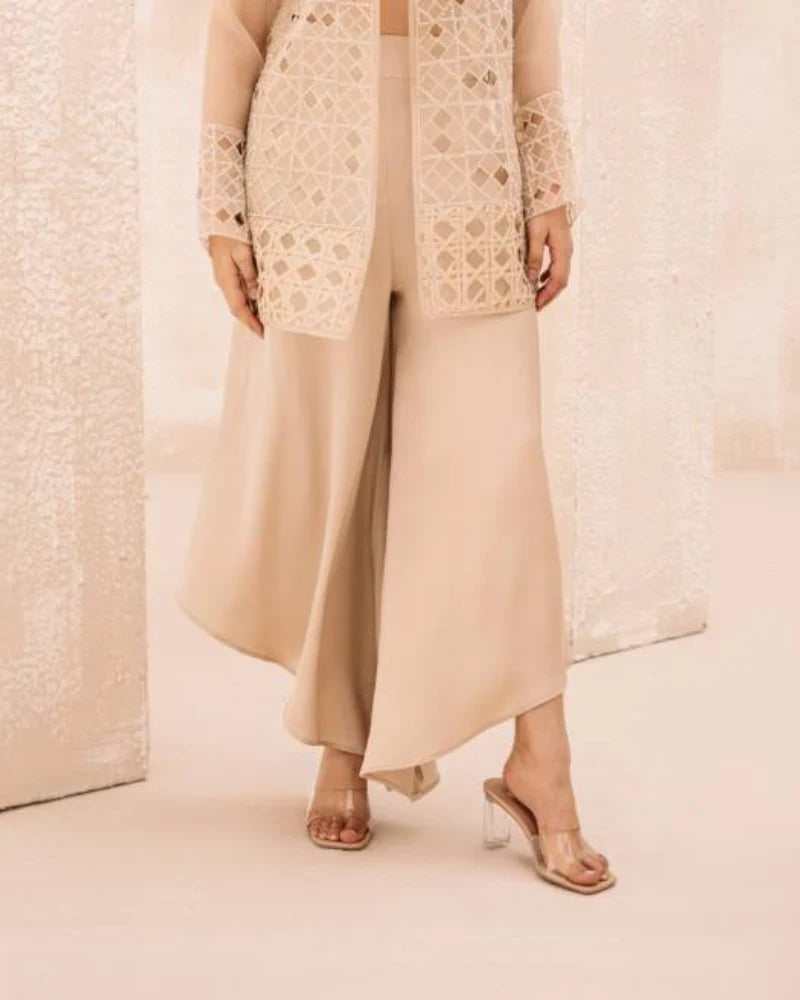 Asymmetric Silk Culottes