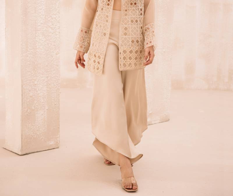 Asymmetric Silk Culottes