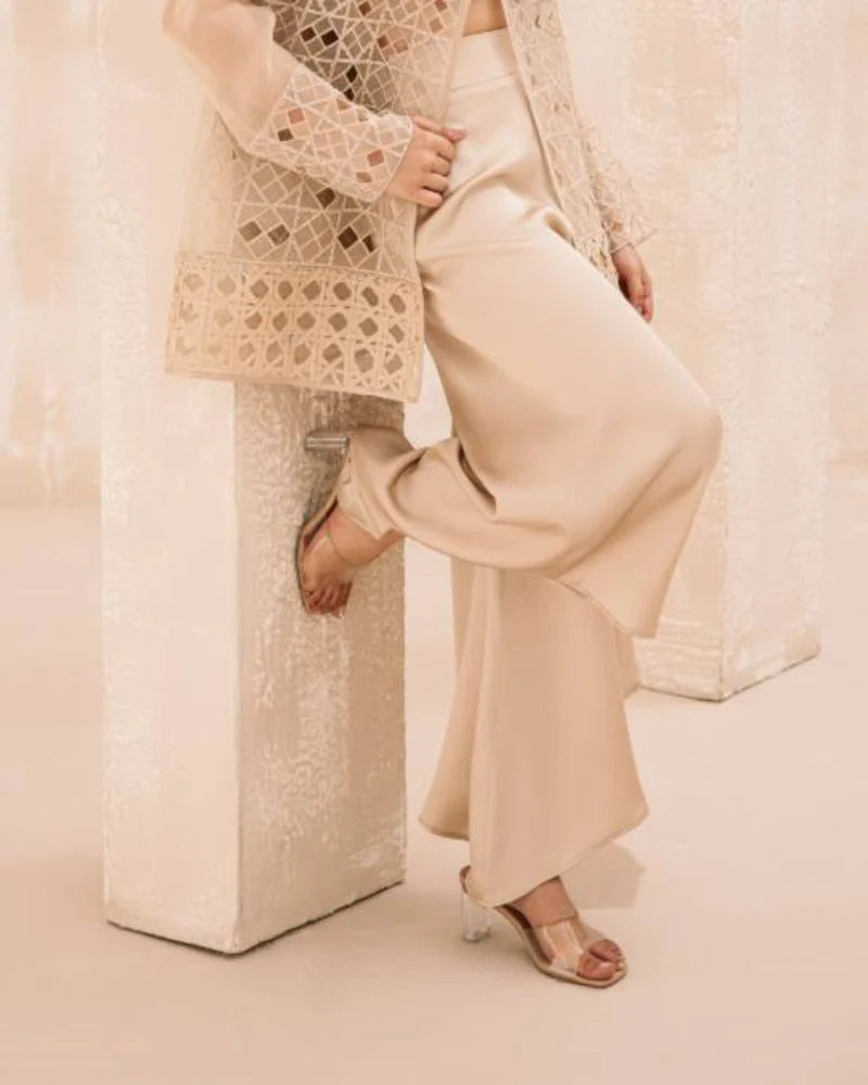 Asymmetric Silk Culottes
