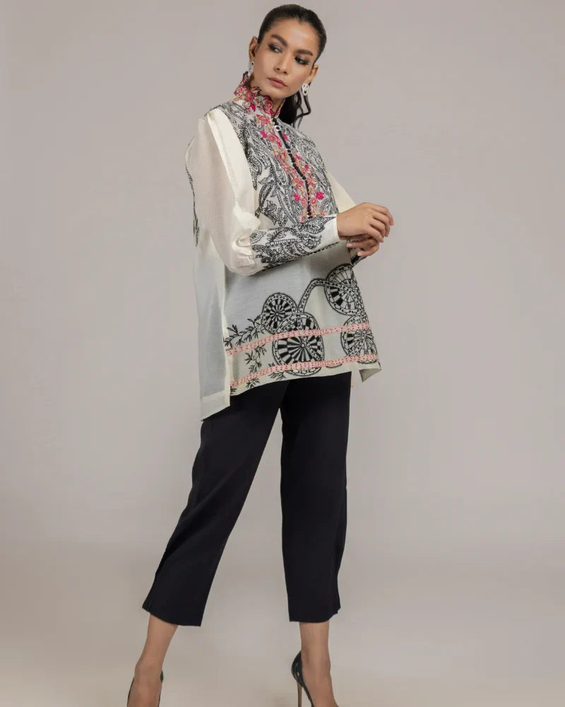 Soha Monochrome - Fuchsia Top