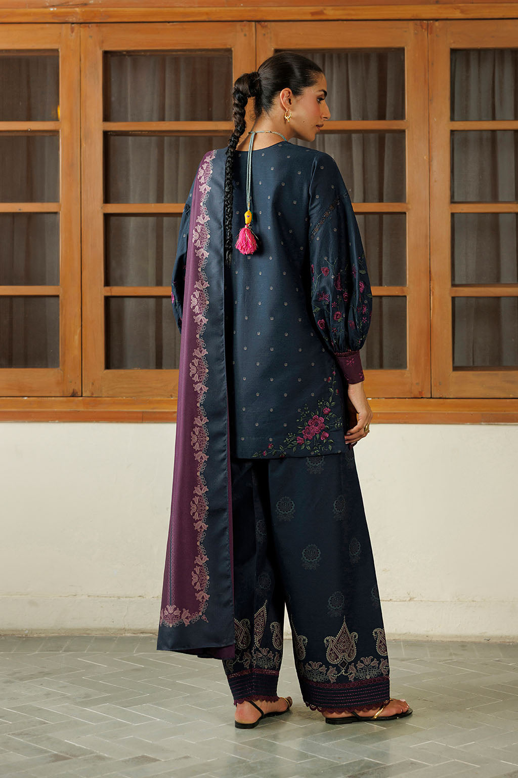 IPF-26  Embroidered Printed Viscose Linen