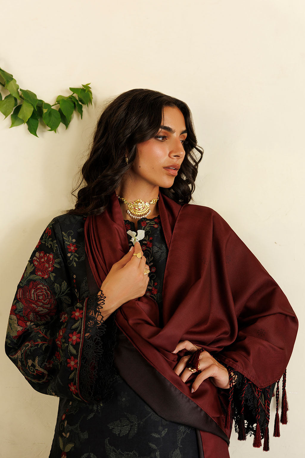 IPF-31  Embroidered Printed Viscose Linen