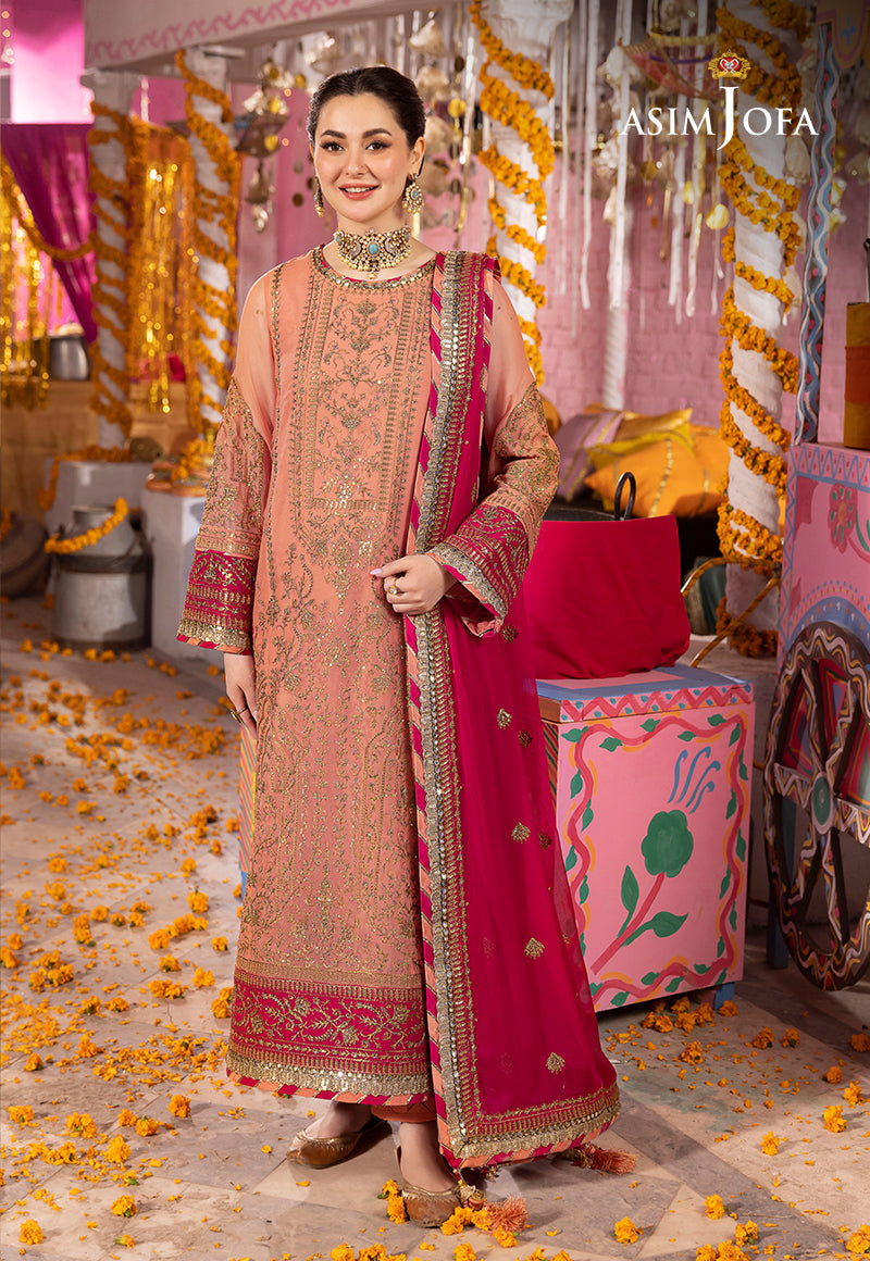 Ajda-30 Embroidered Chiffon 3 Pcs