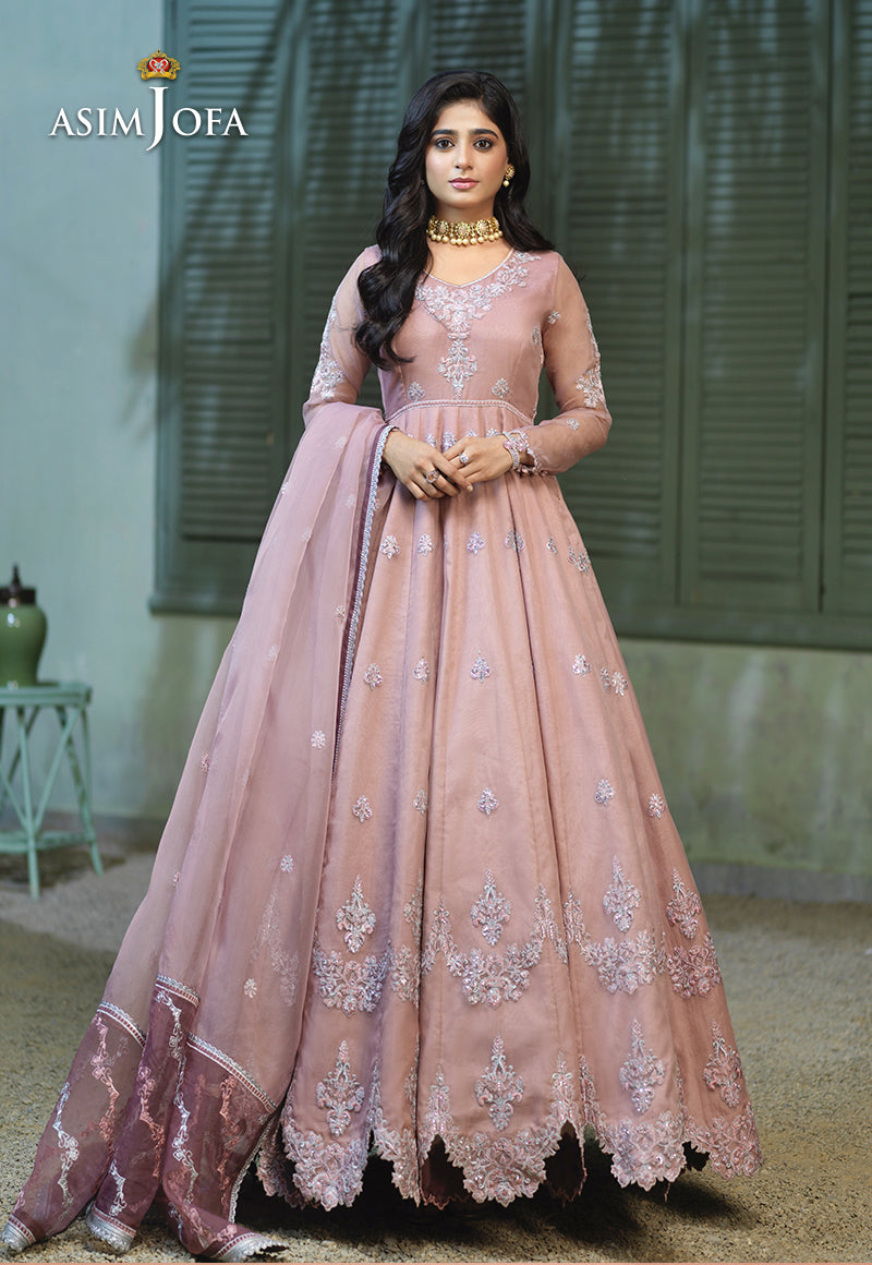 AJFC-54 EMBROIDERED ORGANZA 3 PCS