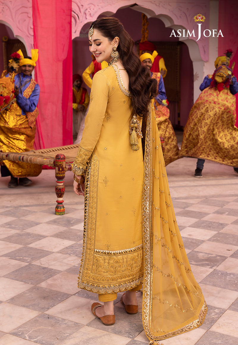 Ajlso-09 Unstitched 3 Pcs Shirt Dupatta Trouser